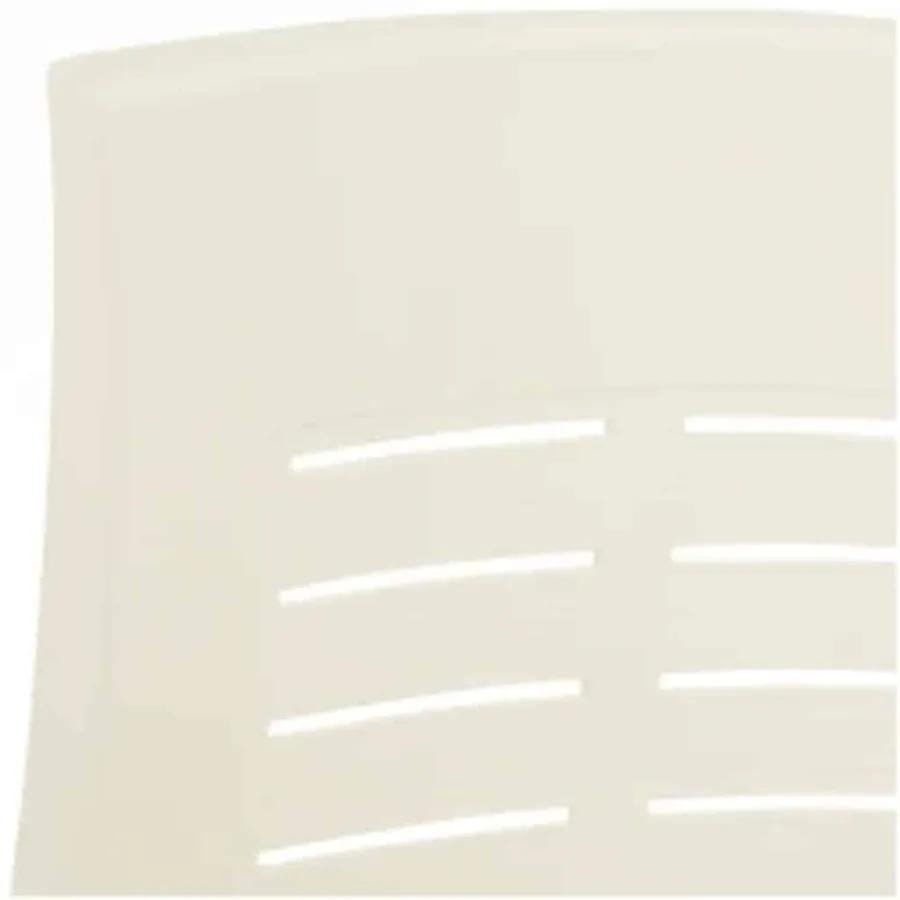 Chaises inclinables de jardin lot de 2 Plastique Blanc - 7