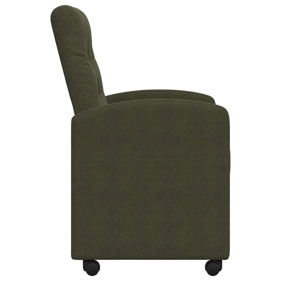 Chaises de Salle à Manger avec Roues 2 pcs Vert armée - 5