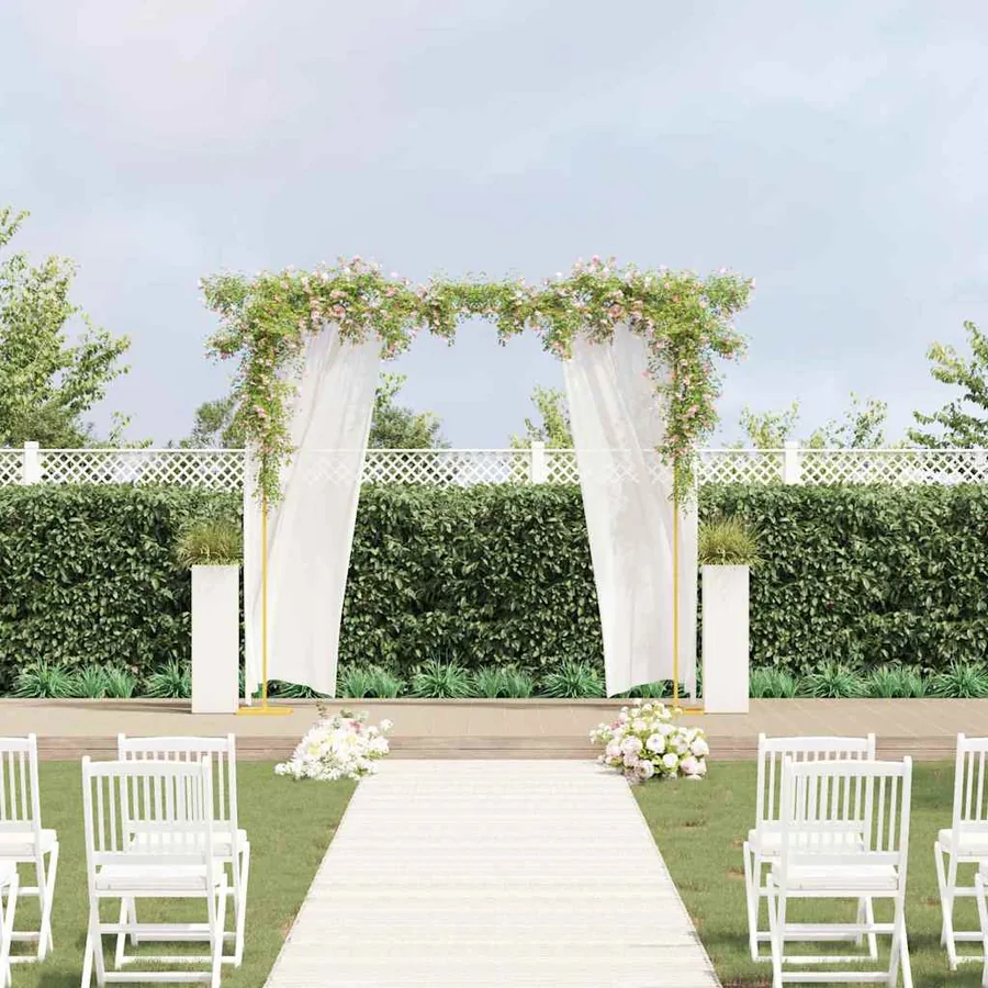 Arche de mariage Doré 338 x 35 x 300 cm Acier