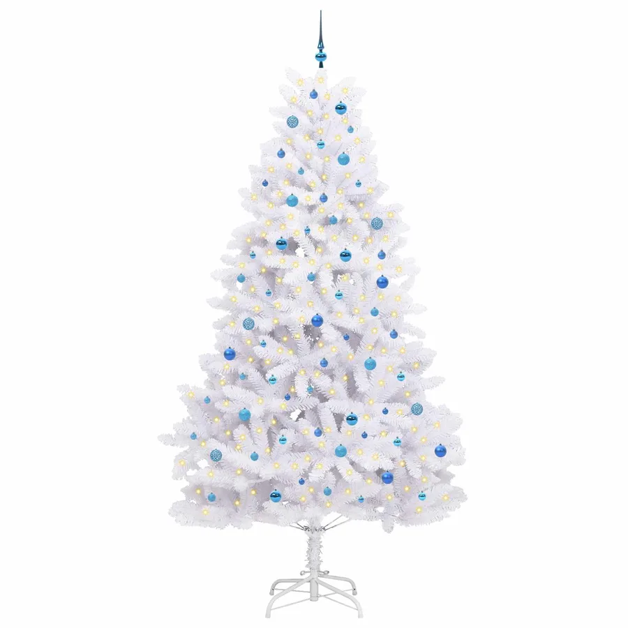 Sapin de Noël Artificiel à Branches Articulées Blanc 270 cm - 3