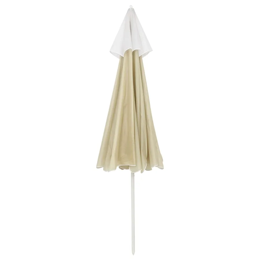 Parasol de plage jaune sable 240 cm - 4