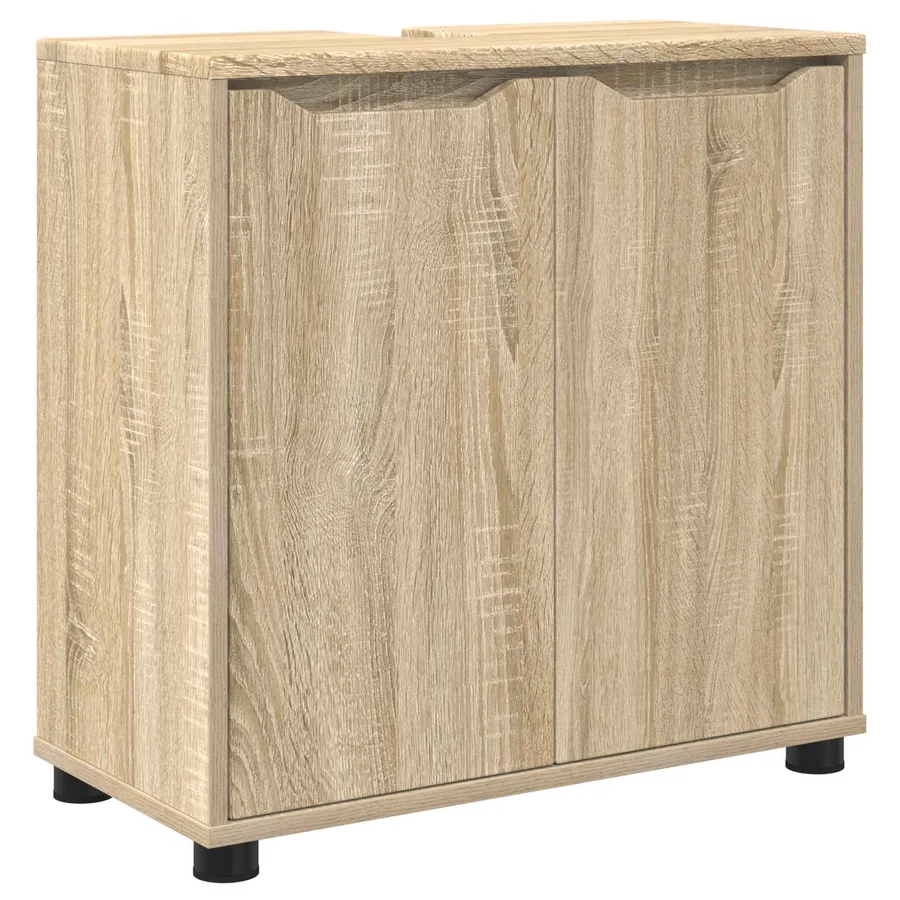 Armoire de lavabo de salle de bain Chêne Sonoma 60 x 30 x 60 cm - 2