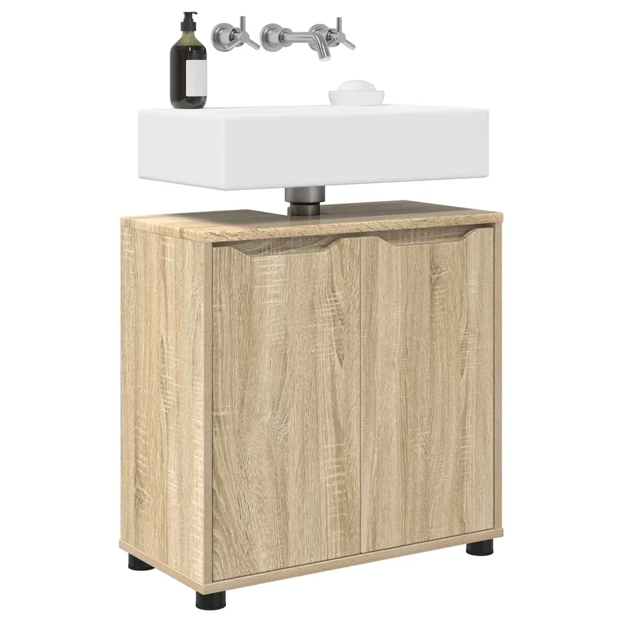 Armoire de lavabo de salle de bain Chêne Sonoma 60 x 30 x 60 cm - 3