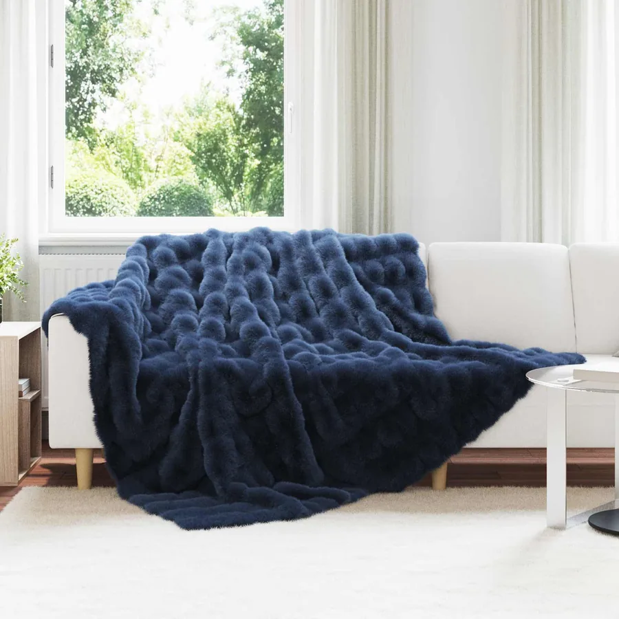 Couverture antidérapante en fausse de lapin Olite 4 pcs