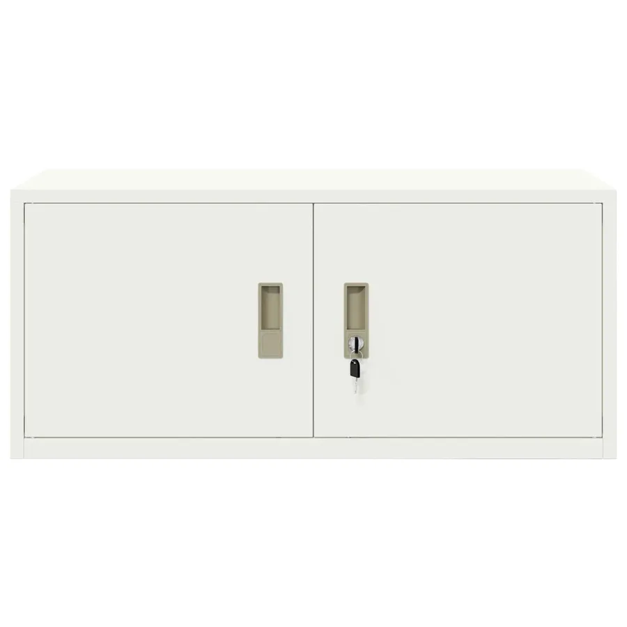 Armoire de rangement Blanc 90 x 40 x 40 cm Acier - 6