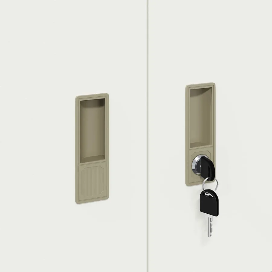 Armoire de rangement Blanc 90 x 40 x 40 cm Acier - 9