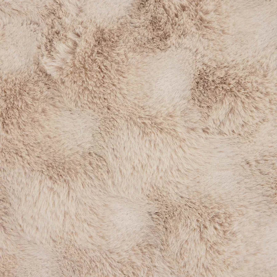 Couverture antidérapante en fausse de lapin Olite 4 pcs Beige - 8