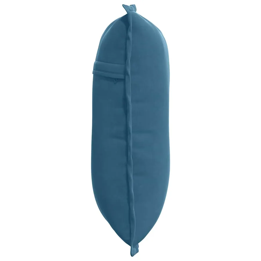 Coussin de Dos Bleu 50 x 45 cm Tissu en velours côtelé - 6