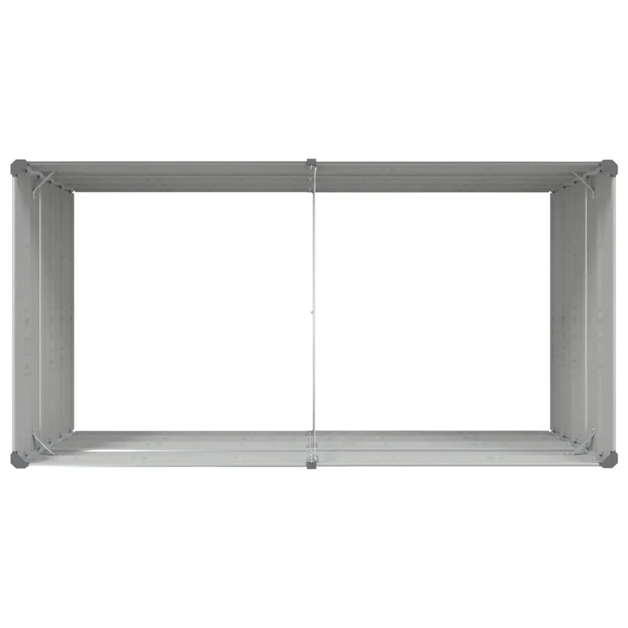 Jardinière Gris clair 195 x 100 x 75 cm Acier galvanisé - 7