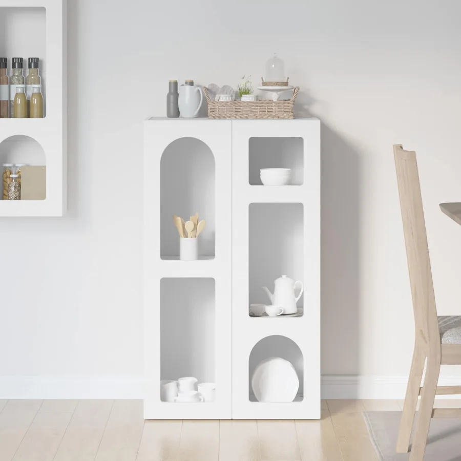 Buffet ELST Blanc 59 x 35 x 100,5 cm Bois d'ingénierie - 4