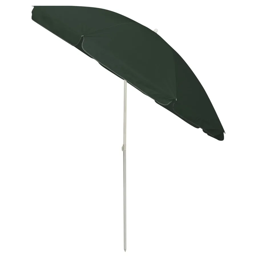 Parasol de plage vert 240 cm - 3