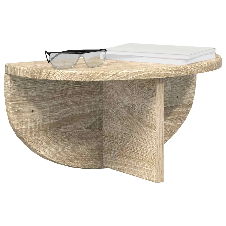 Étagère Murale Montage mural 2 pcs Chêne Sonoma 38 x 19 x 19 cm - 3