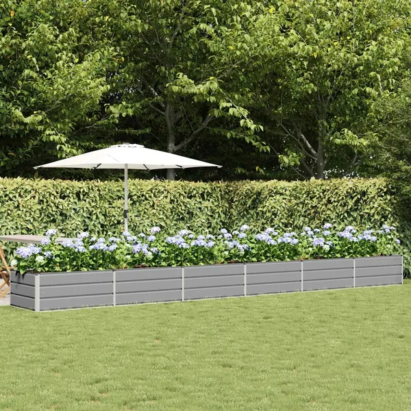Jardinière Gris clair 600 x 80 x 45 cm Acier