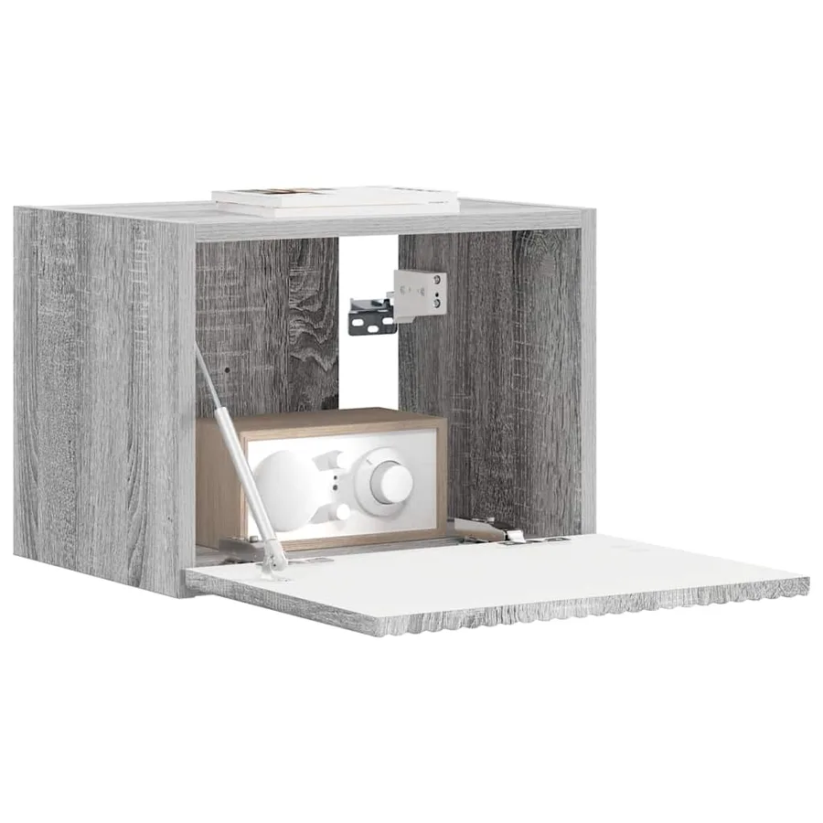 Meuble TV mural Gris Sonoma 39 x 31 x 29,5 cm Bois d'ingénierie - 3