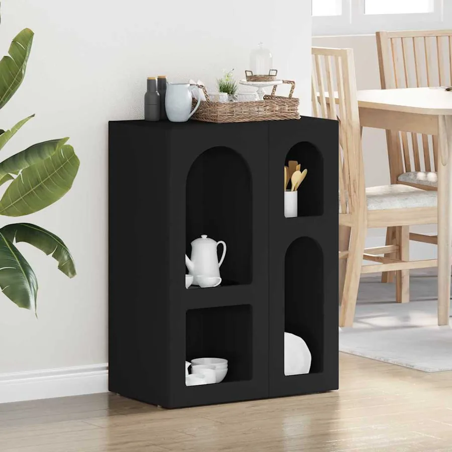 Buffet ELST Noir 59 x 35 x 80,5 cm Bois d'ingénierie