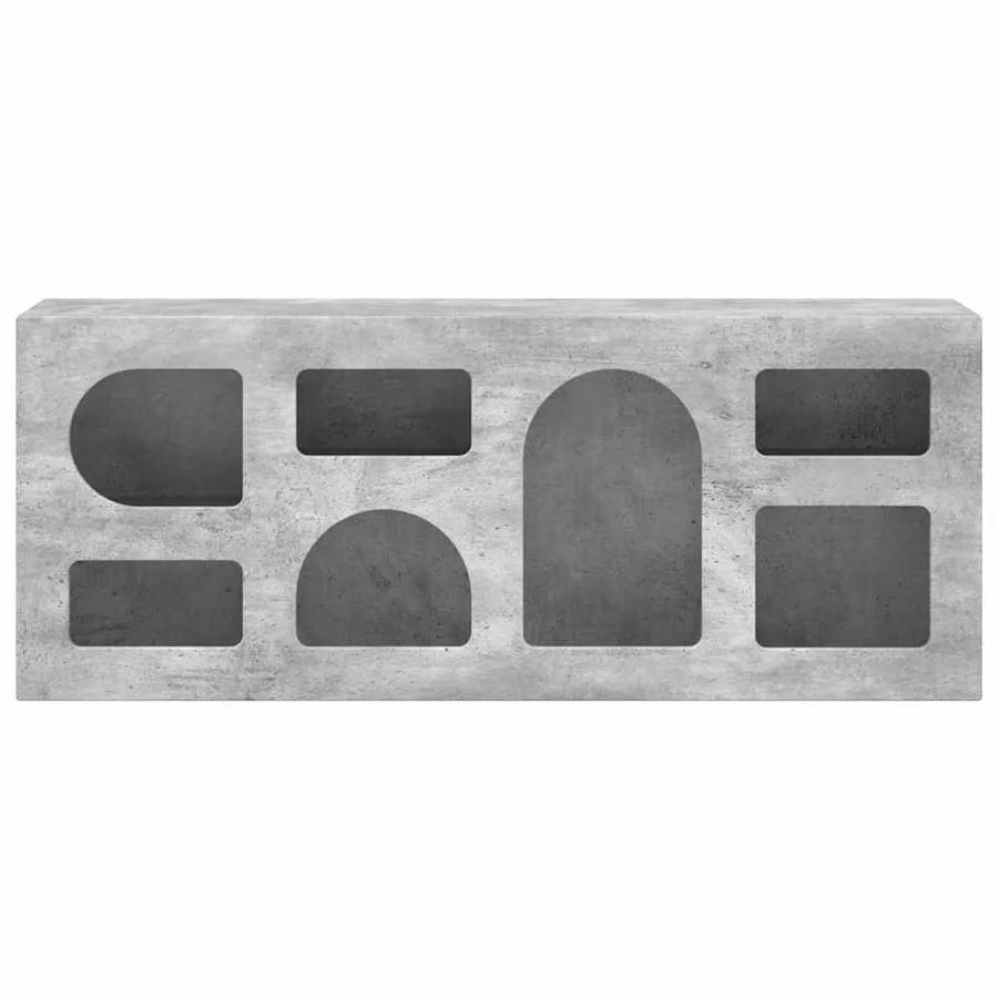 Meuble TV ELST 100 x 35 x 40 cm Gris béton Bois d'ingénierie - 5