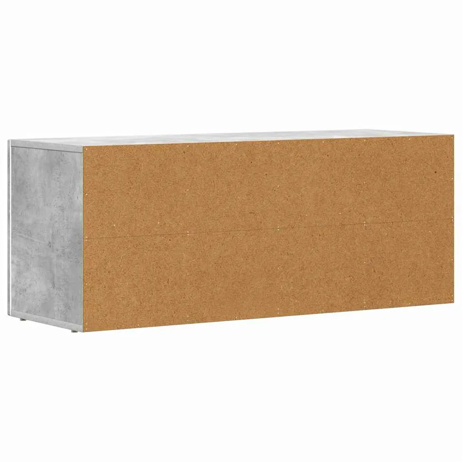 Meuble TV ELST 100 x 35 x 40 cm Gris béton Bois d'ingénierie - 7