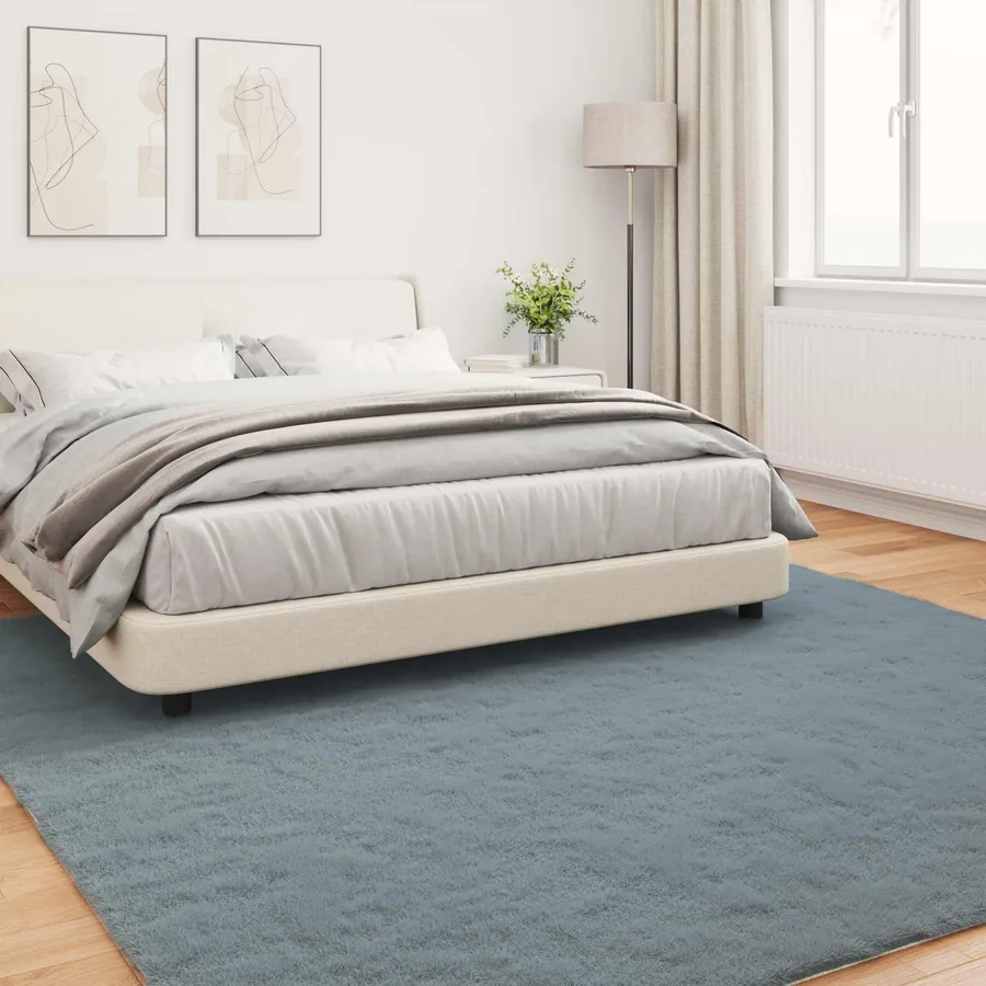 Tapis antidérapant en fausse de lapin OLITE Anthracite - 4