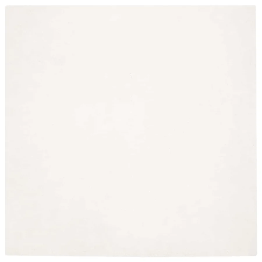 Tapis antidérapant en fausse de lapin OLITE Crème 160 x 160 cm - 2