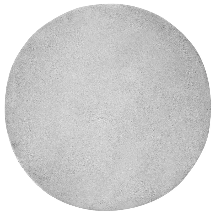Tapis antidérapant en fausse de lapin OLITE Gris Ø 200 cm - 2