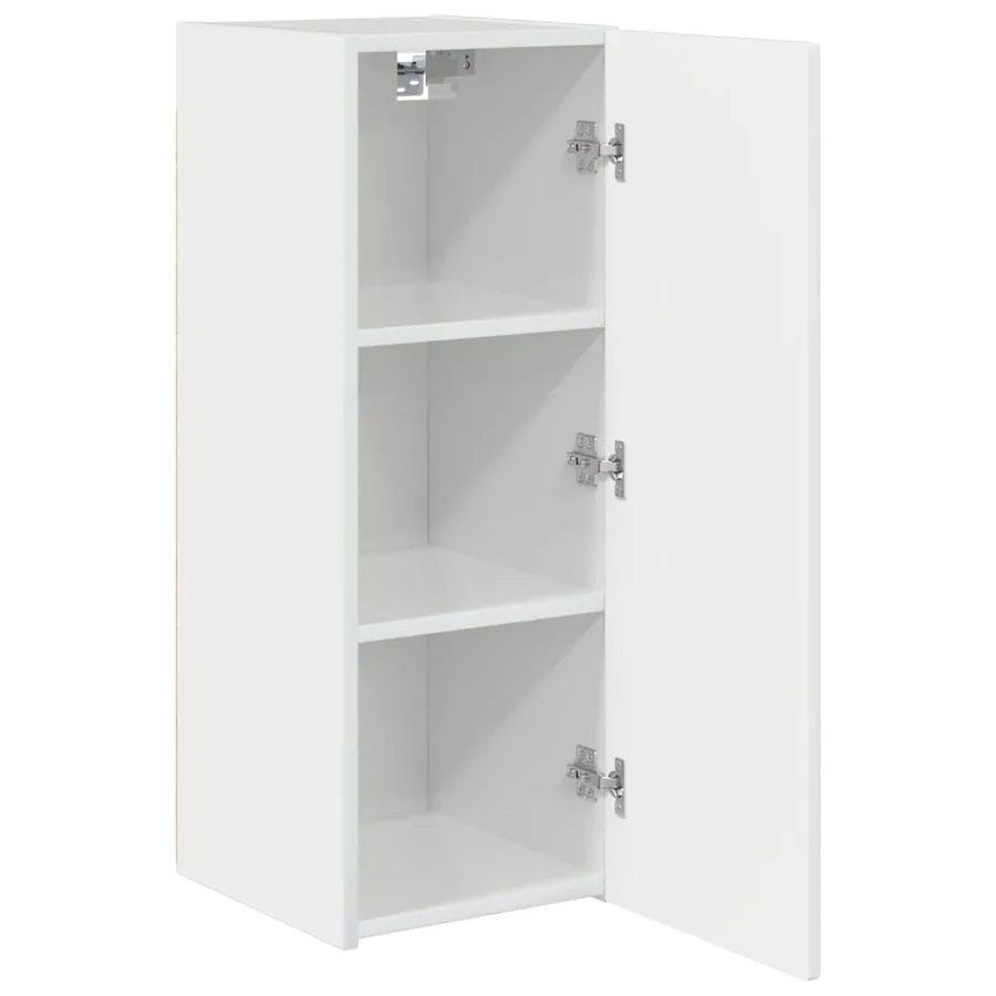 Meuble TV mural 2 pcs Blanc Brillant 30 x 31 x 80 cm - 6