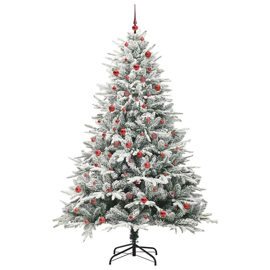 Arbre de Noël artificiel pré-éclairé avec ensemble de boules - 3