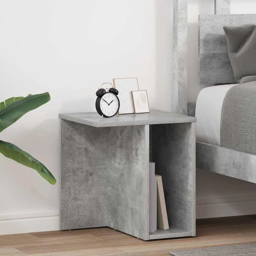 Table d'appoint 2 pcs Gris béton 37 x 32 x 40 cm