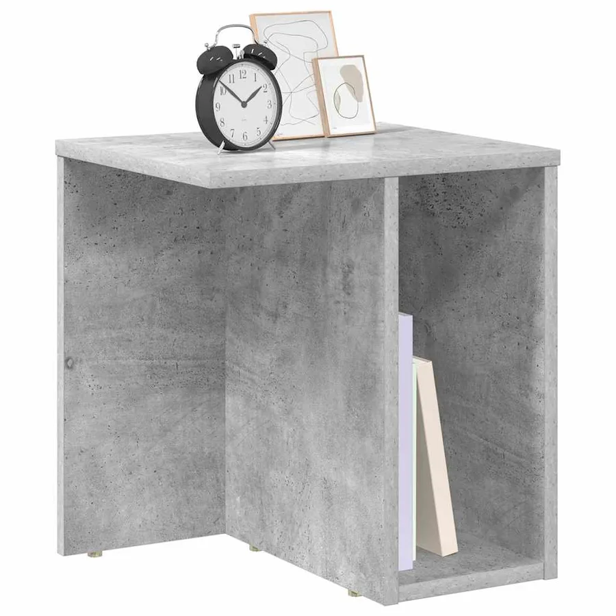 Table d'appoint 2 pcs Gris béton 37 x 32 x 40 cm - 3