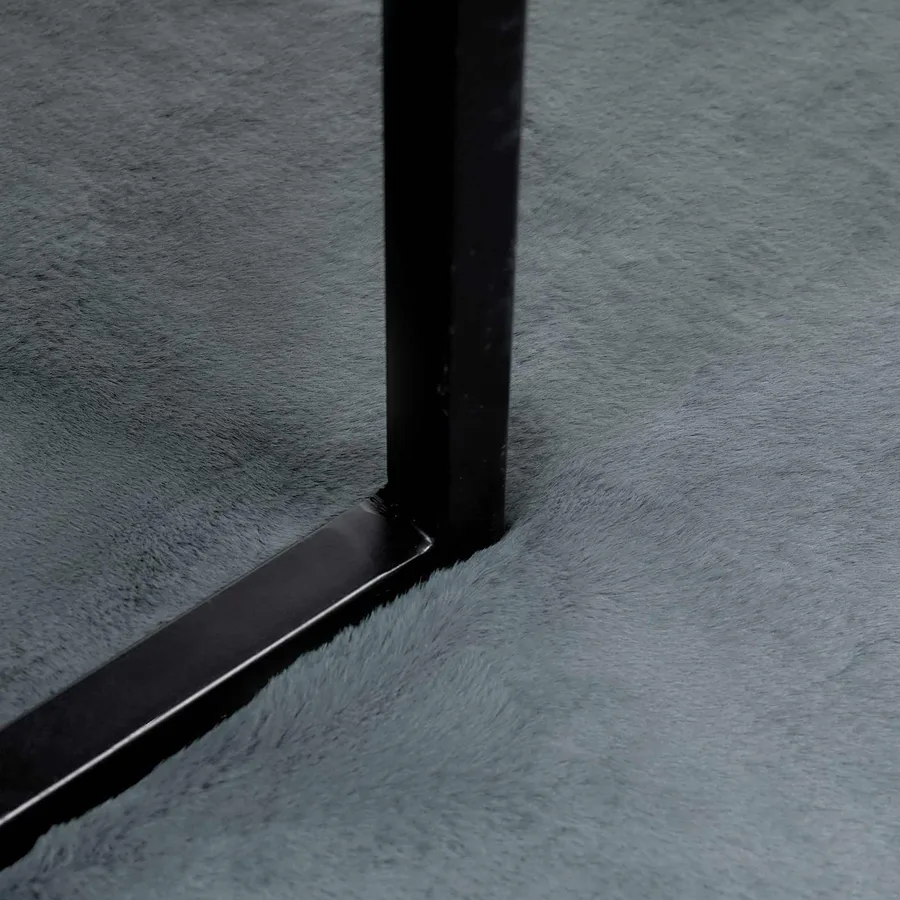 Tapis antidérapant en fausse de lapin OLITE Anthracite - 6