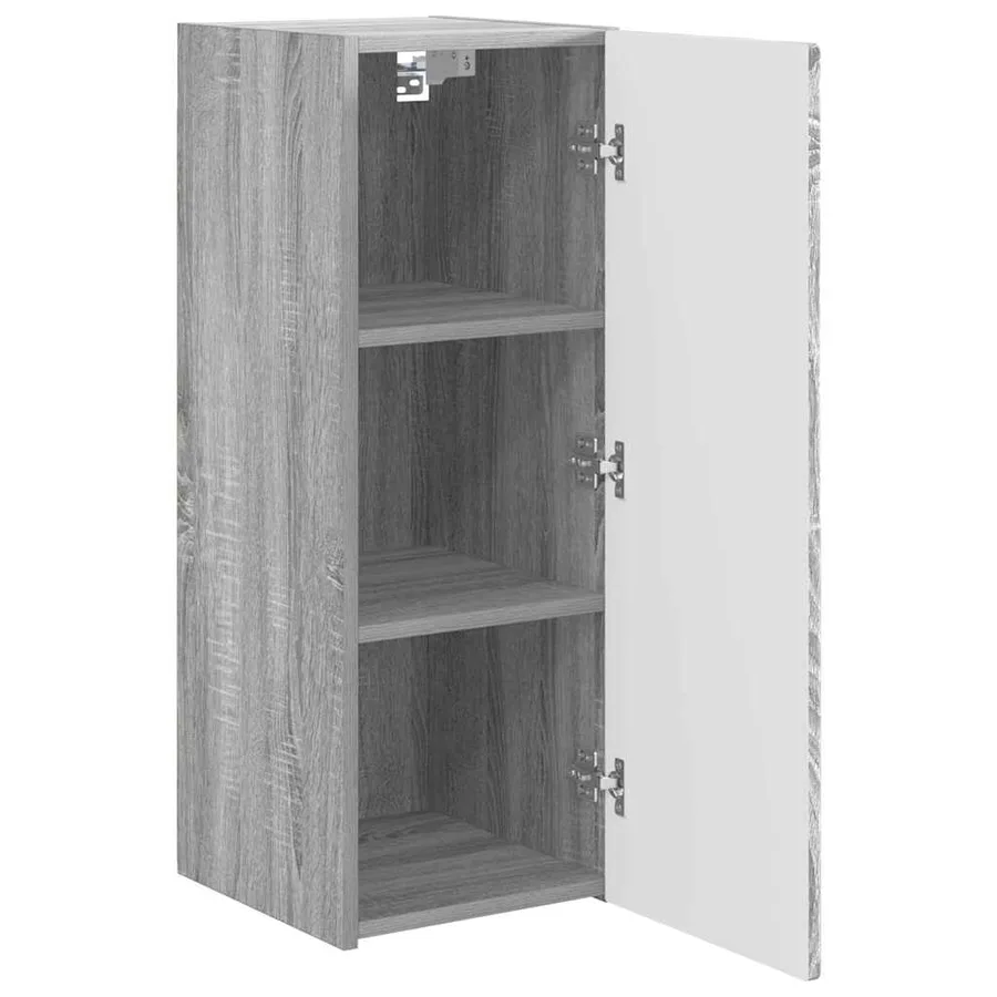 Meuble TV mural Montage mural 2 pcs Gris Sonoma 30 x 31 x 80 cm - 6