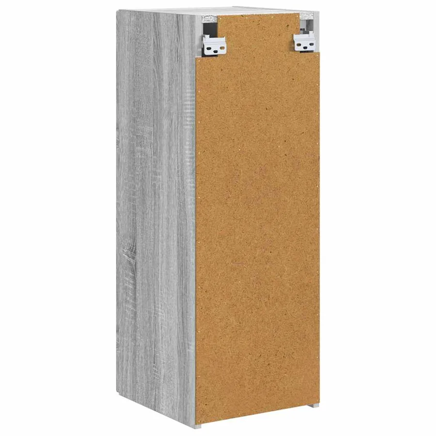Meuble TV mural Montage mural 2 pcs Gris Sonoma 30 x 31 x 80 cm - 9