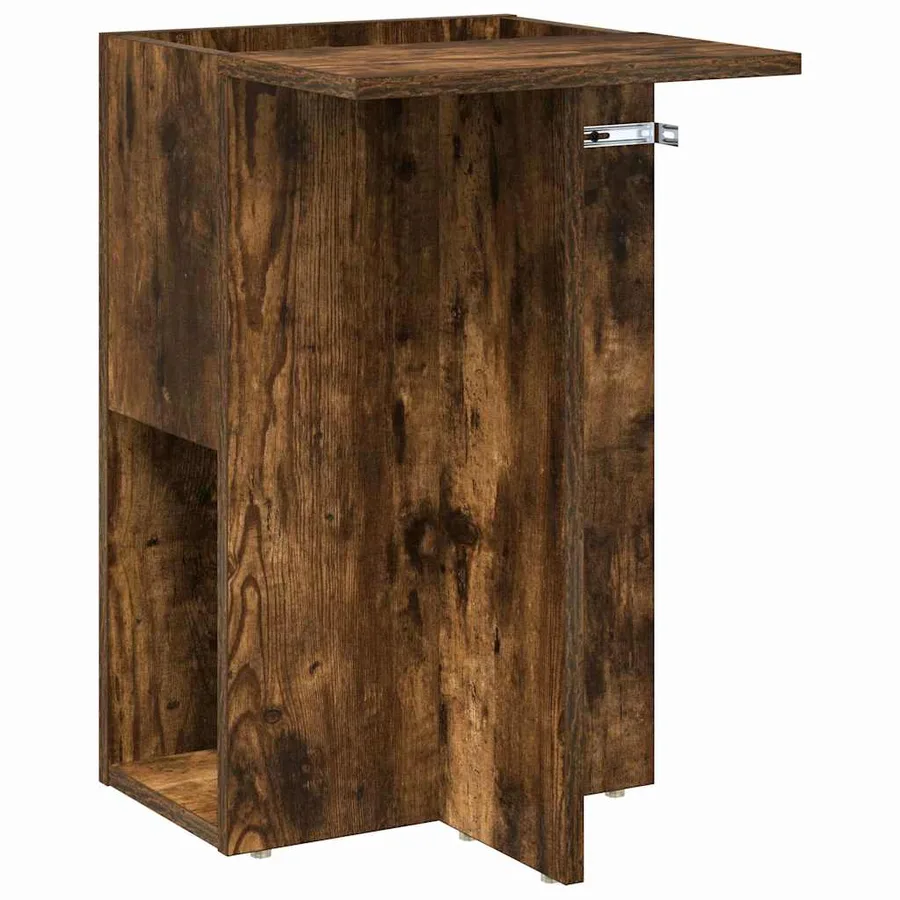 Table d'appoint Chêne fumé 35 x 40 x 55 cm Bois d'ingénierie - 2