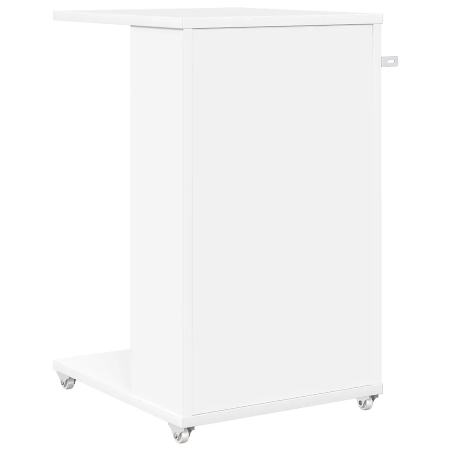 Table d'appoint Blanc 40 x 35 x 60 cm Bois d'ingénierie - 7