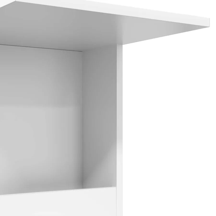 Table d'appoint Blanc 40 x 35 x 60 cm Bois d'ingénierie - 9