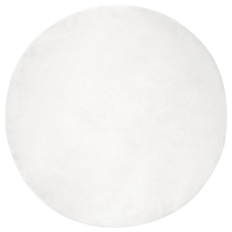 Tapis antidérapant en fausse de lapin OLITE Blanc Ø 160 cm - 2
