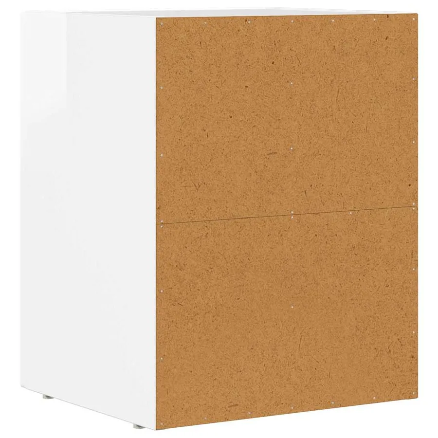 Table de chevet ELST Blanc brillant 40 x 35 x 50 cm - 6