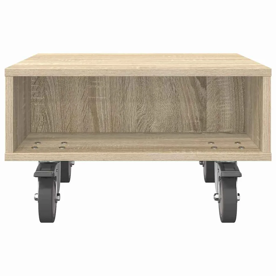 Table d'appoint avec roues Chêne Sonoma 50,5 x 50 x 30 cm - 5