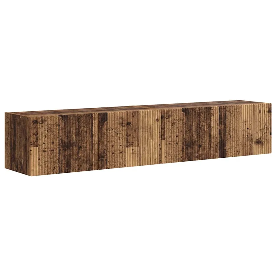 Meuble TV mural 2 pcs Bois Ancien 78,5 x 31 x 29,5 cm - 2