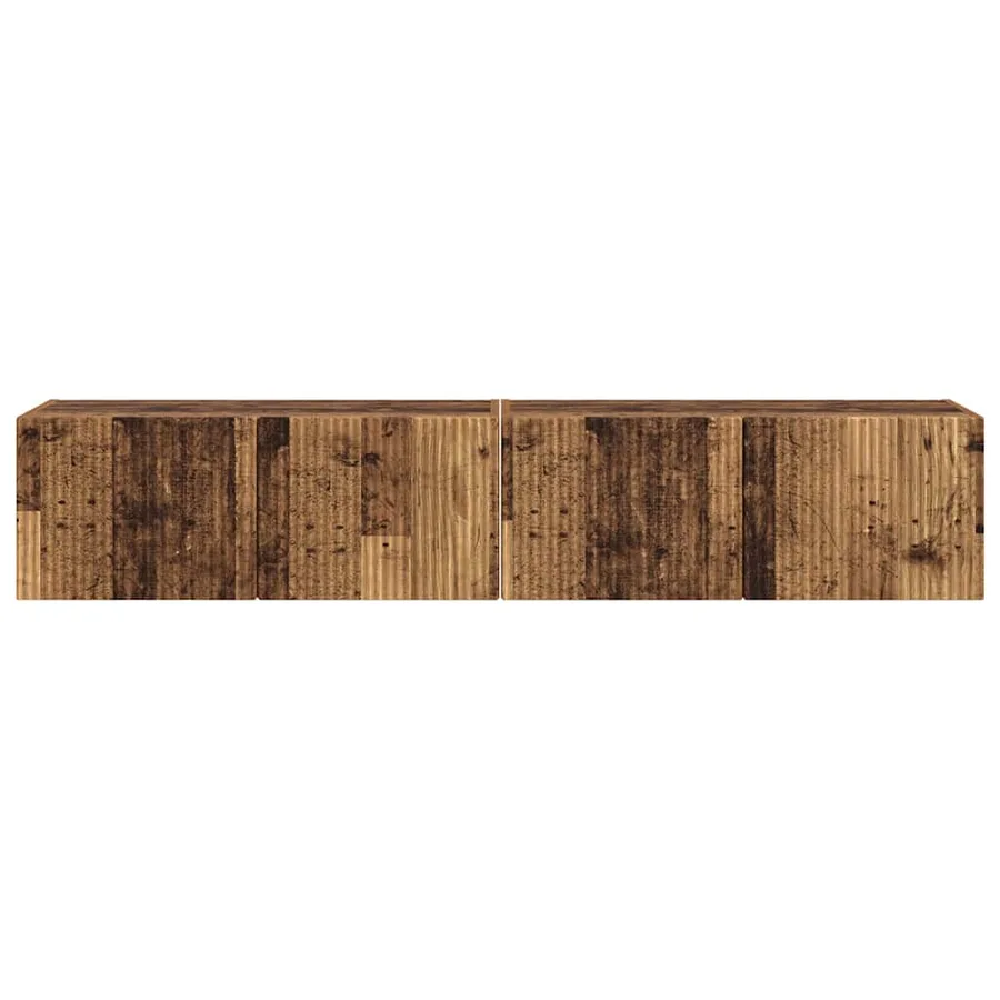 Meuble TV mural 2 pcs Bois Ancien 78,5 x 31 x 29,5 cm - 7