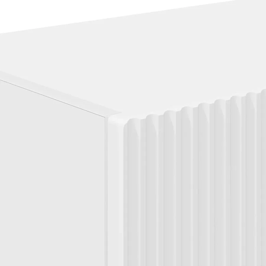 Meuble TV mural 2 pcs Blanc 98 x 31 x 29,5 cm Bois d'ingénierie - 8