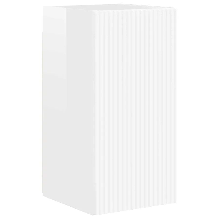 Meuble TV 8 pcs Blanc brillant - 7
