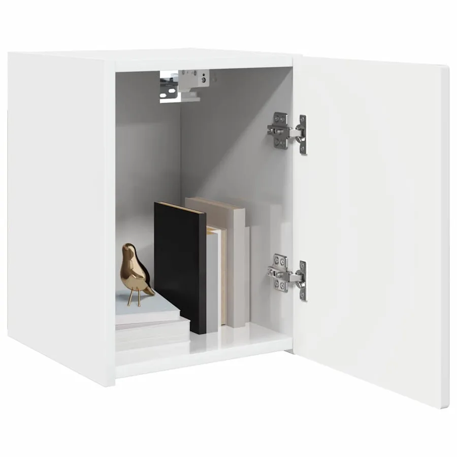 Meuble TV mural 2 pcs Blanc Brillant 30 x 31 x 40 cm - 3