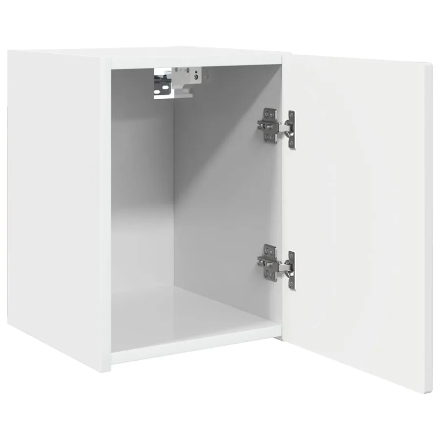 Meuble TV mural 2 pcs Blanc Brillant 30 x 31 x 40 cm - 6