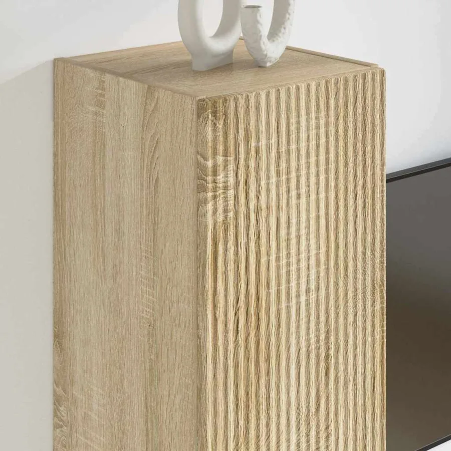 Meuble TV mural Sonoma 30 x 31 x 80 cm Bois d'ingénierie - 4