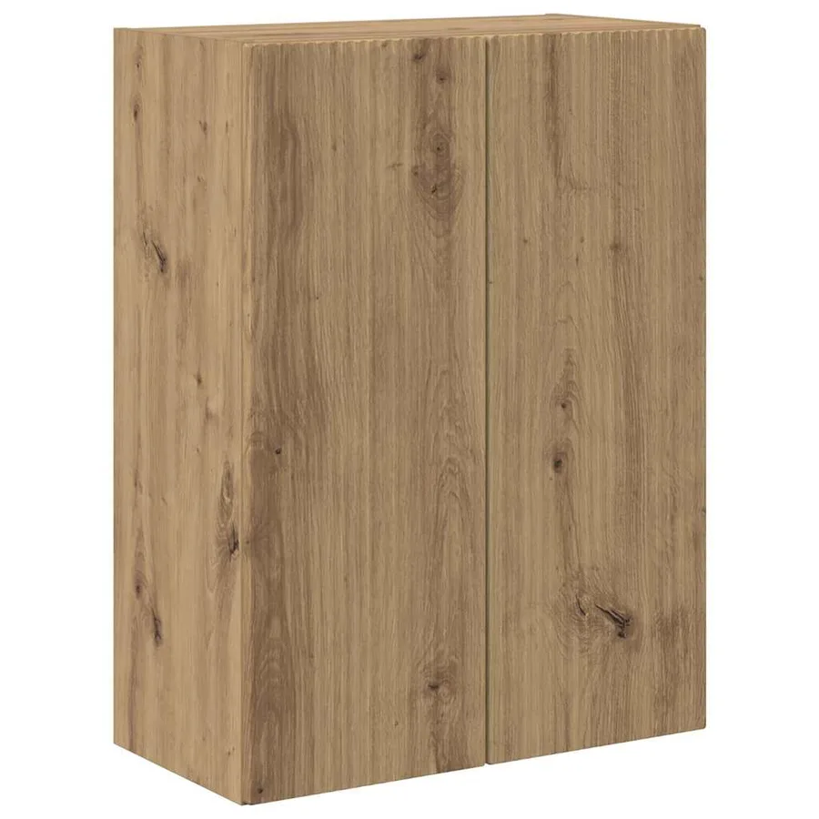 Meuble TV mural Blanc 59,5 x 31 x 60 cm Bois d'ingénierie - 2