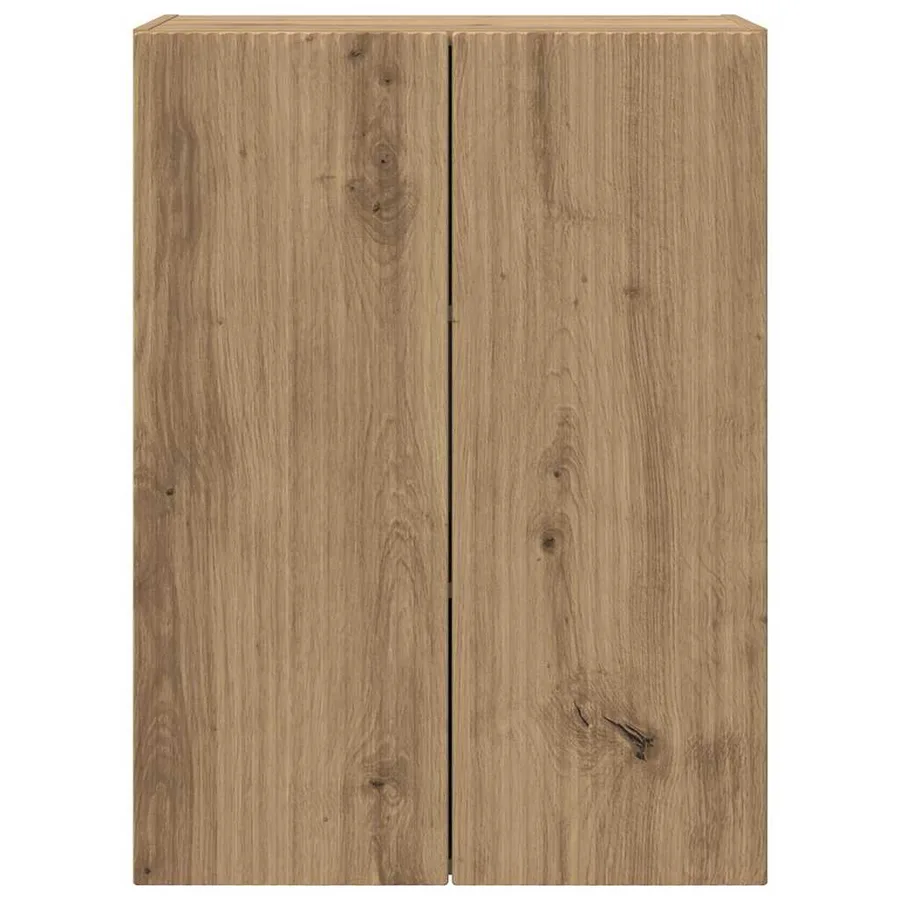 Meuble TV mural Blanc 59,5 x 31 x 60 cm Bois d'ingénierie - 6