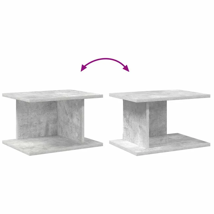 Table de chevet 2 pcs Gris béton 40 x 30 x 25 cm - 11