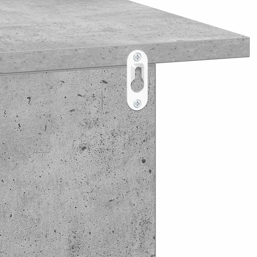 Table de chevet 2 pcs Gris béton 40 x 30 x 25 cm - 8