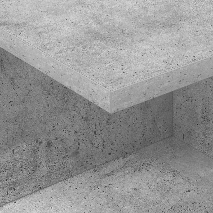 Table de chevet 2 pcs Gris béton 40 x 30 x 25 cm - 9