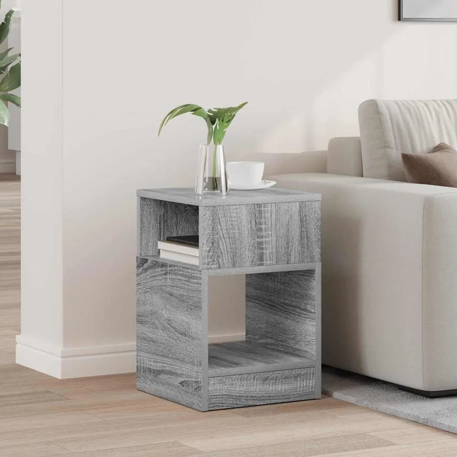 Table d'appoint Gris Sonoma 30,5 x 30 x 45 cm Bois d'ingénierie
